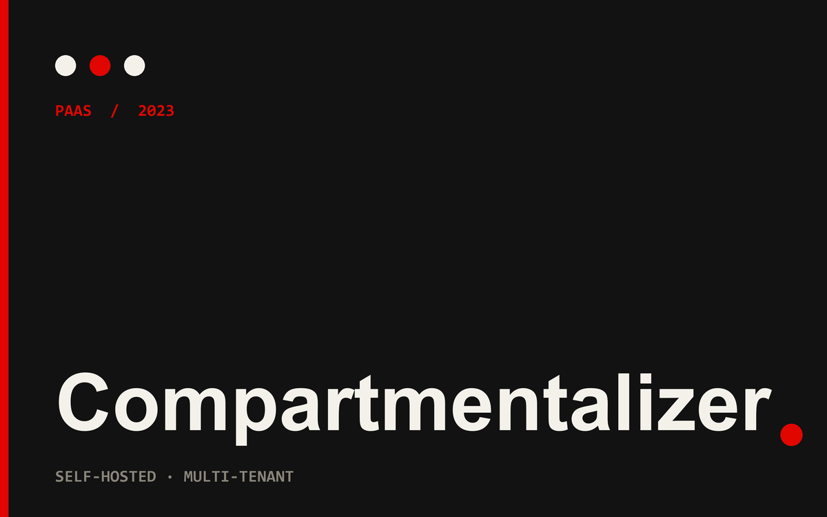 Compartmentalizer cover