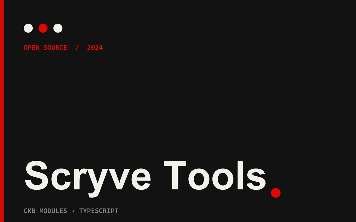 Scryve Tools cover